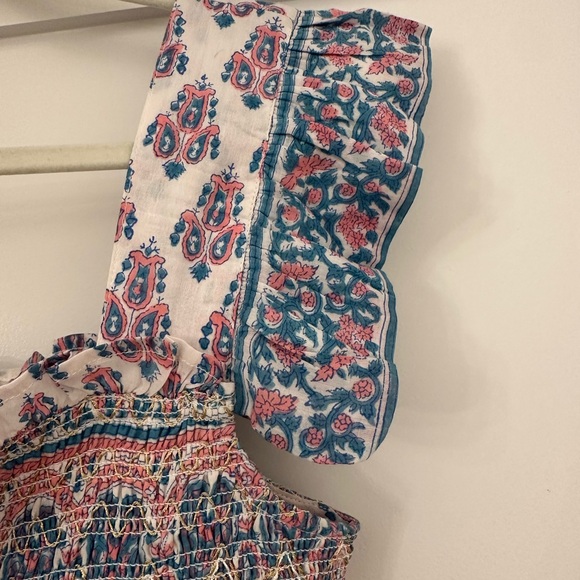 Alicia Bell Smocked Tiered Midi Sundress - Picture 7 of 7